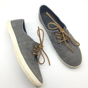 Sperry Canvas Textured Gray Sneakers Sz 10